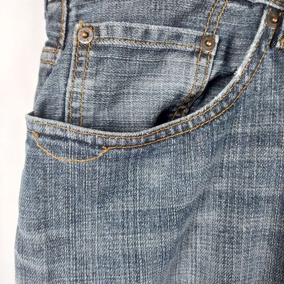 Levi’s 550 Relaxed Fit Jeans Men’s W40 L30 Blue Denim Pre‑Owned Classic Style - Picture 5 of 13
